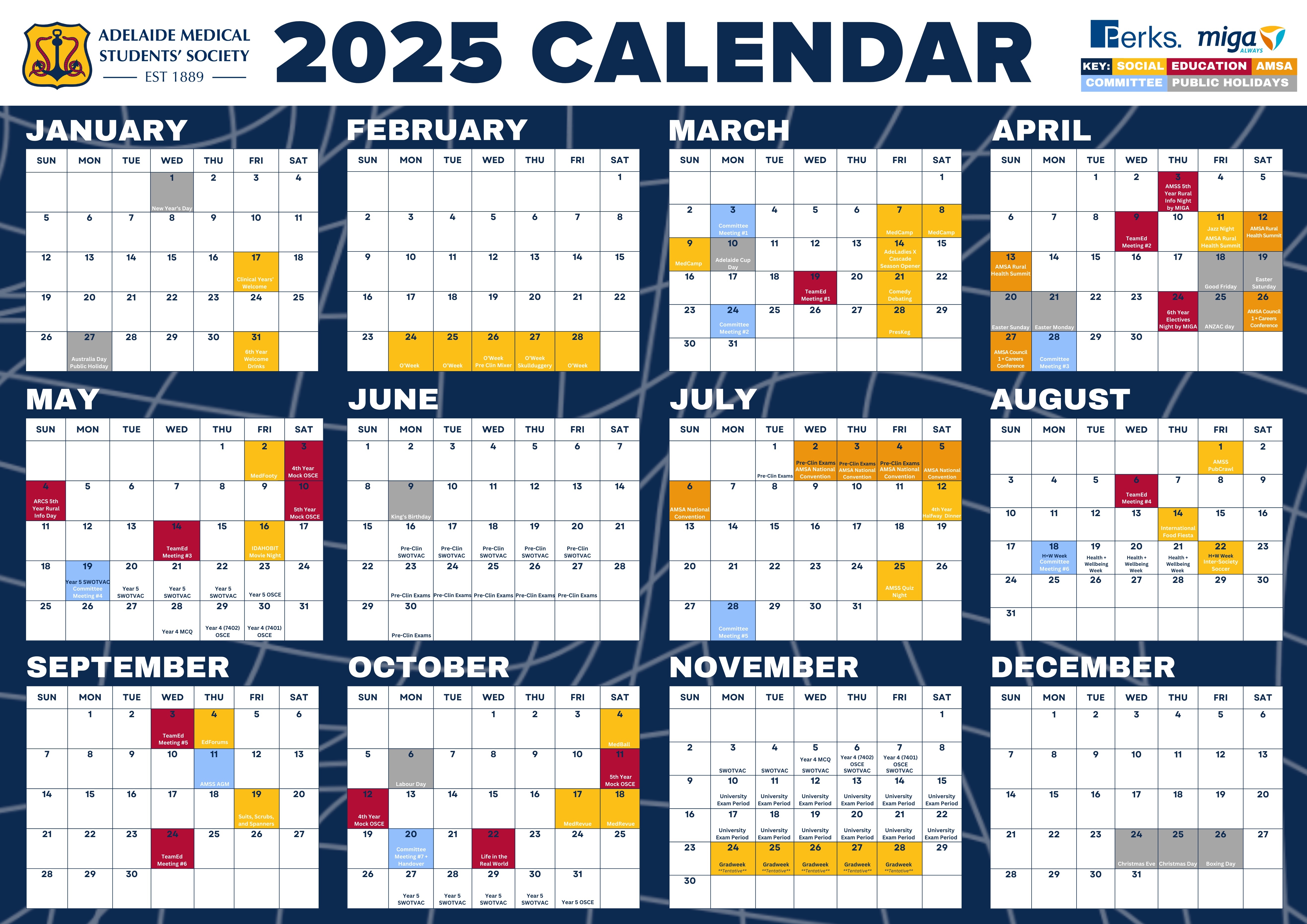 2025 amss calendar